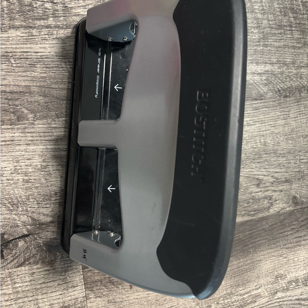 EZ Squeeze™️ Bostitch 40 Sheet Hole Punch, Gray/Black and Gray 3-Hole Punch